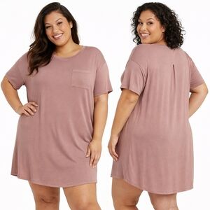 Nwt Stars Above Beautifully Soft Short Sleeve Night Gown Tee Dress Plus Size 2X